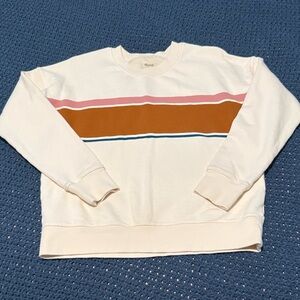 Madewell Cream Sweater with Stripes